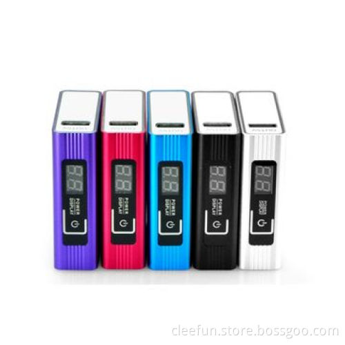 Digital screen/6,600/7,800mAh universal mobile phone charger with 4 colors